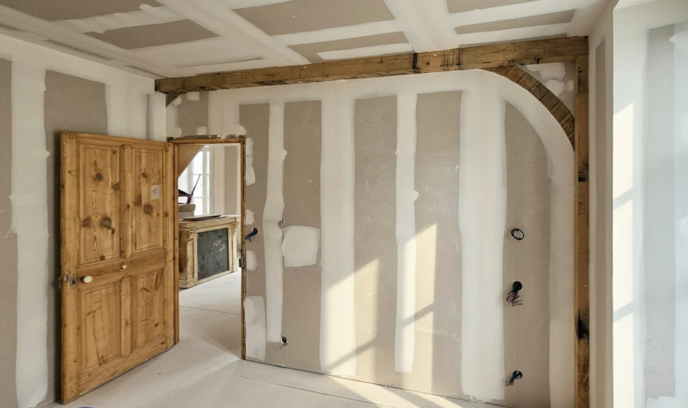 Chantier de rénovation intérieure en cours